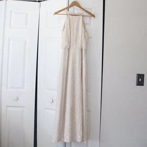 Bill Levkoff Sequined Bridesmaid Dress - Champagne